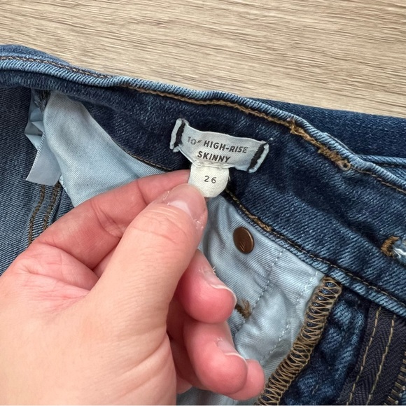 Madewell 10” High Rise Skinny Jeans Size 26 Style M2230 - Picture 5 of 12